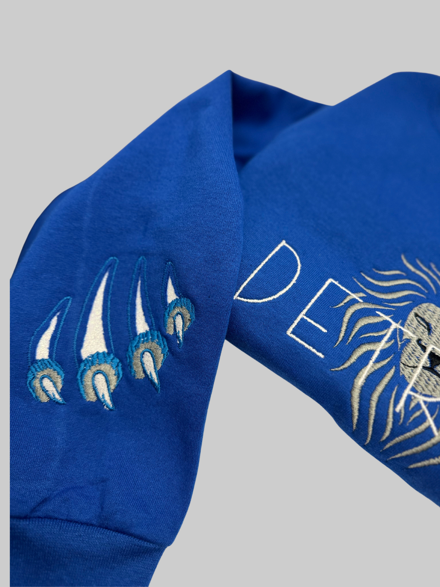 Embroidered DETROIT Lion Scratch Crewneck