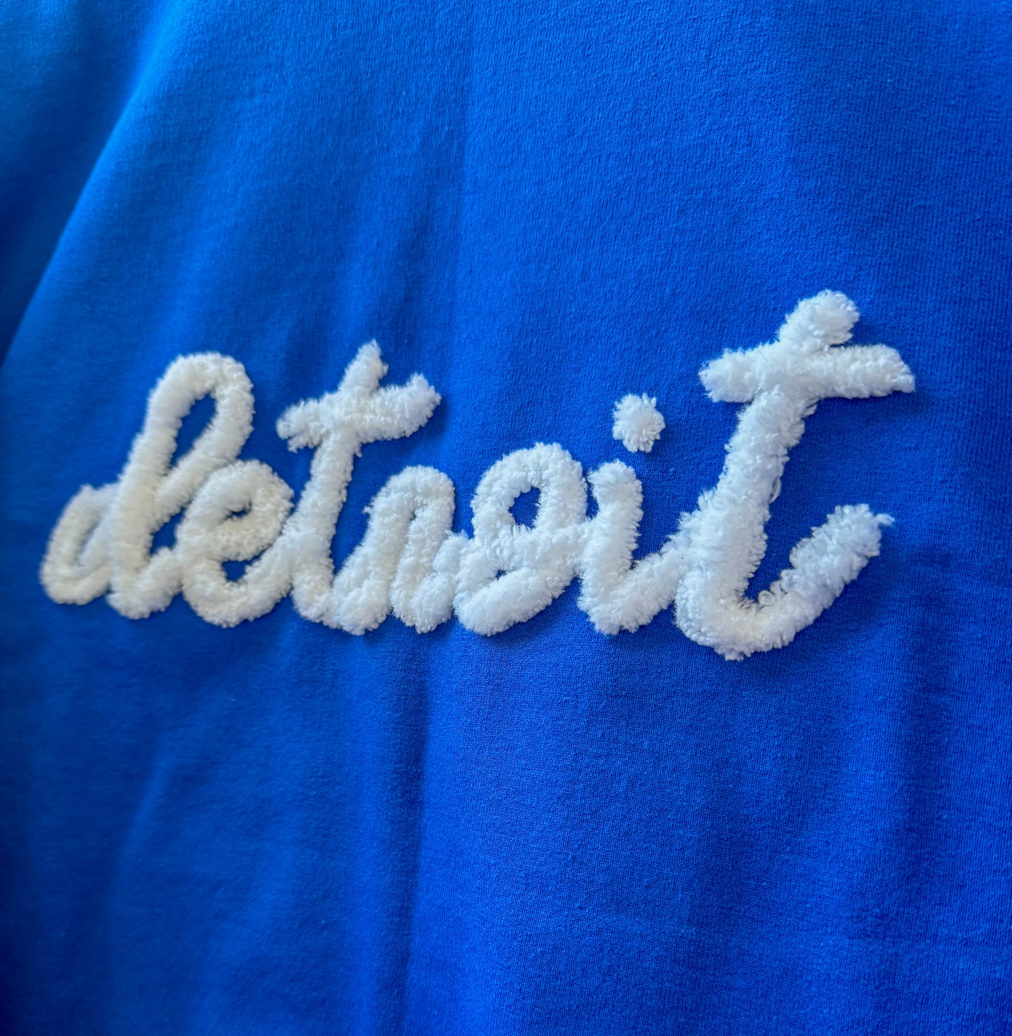 Chenille Detroit Embroidered Crewneck