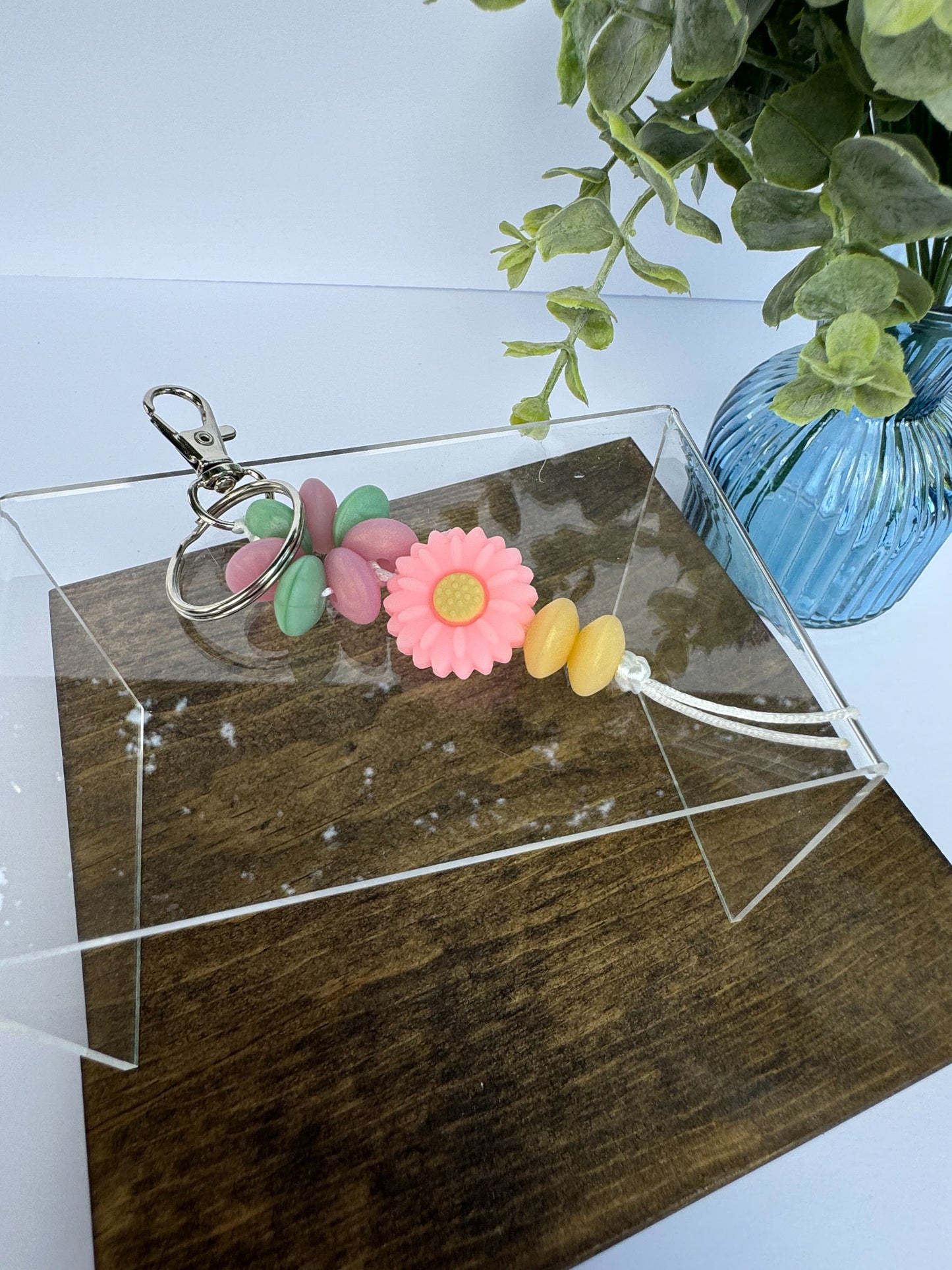 Spring Time Floral Keychain