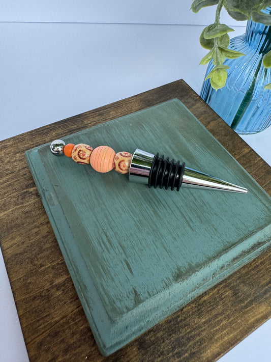 Orange Wine Bottle Stopper