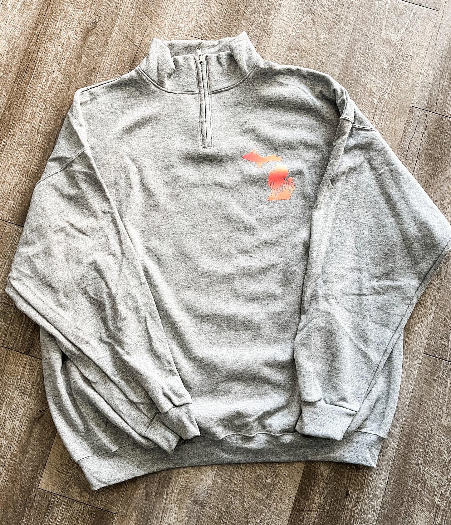 Holographic Michigan Quarter Zip